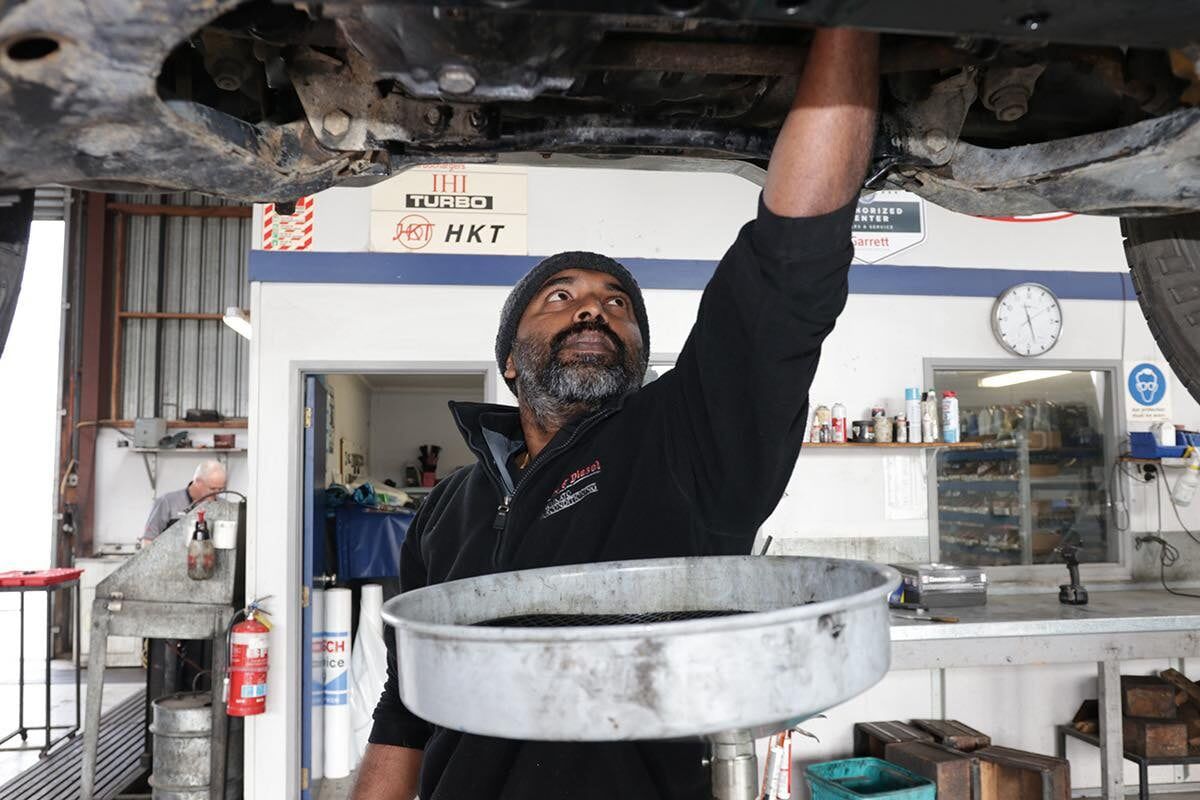 Inside the Turbo & Diesel workshop on Kahikatea Drive, Frankton, where Lexus vehicles are serviced.